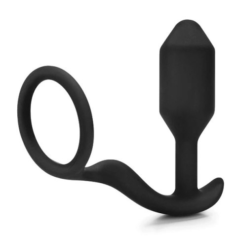 Plug analny z pierścieniem - B-Vibe Snug & Tug B-Vibe
