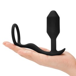 Plug analny z pierścieniem - B-Vibe Snug & Tug B-Vibe