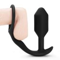 Plug analny z pierścieniem - B-Vibe Snug & Tug B-Vibe