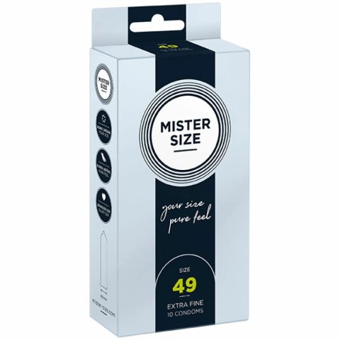 Prezerwatywy - Mister Size 49 mm (10 szt) Mister Size Prezerwatywy - Mister Size 49 mm (10 szt) Mister Size