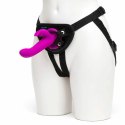 Strap-on z penisem - Happy Rabbit Vibrating Strap-On Harness Set Purple Happy Rabbit
