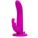 Strap-on z penisem - Happy Rabbit Vibrating Strap-On Harness Set Purple Happy Rabbit