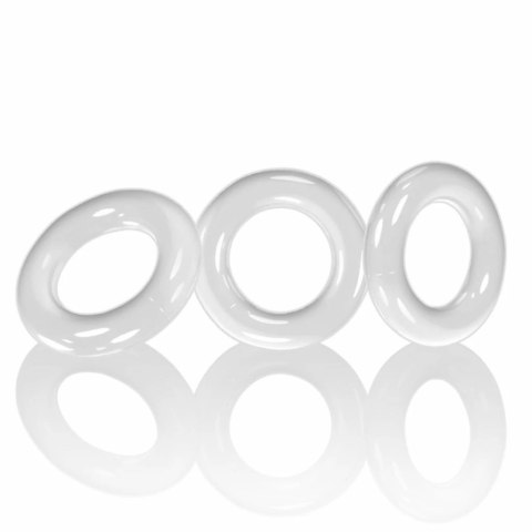 Trzypak pierścieni - Oxballs Willy Rings 3-pack Cockrings White Oxballs Trzypak pierścieni - Oxballs Willy Rings 3-pack Cockrings White Oxballs