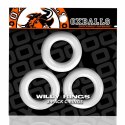 Trzypak pierścieni - Oxballs Willy Rings 3-pack Cockrings White Oxballs