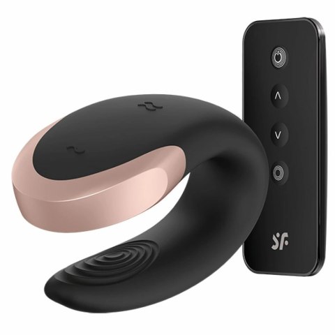 Wibrator dla par - Satisfyer Double Love Black Satisfyer Wibrator dla par - Satisfyer Double Love Black Satisfyer