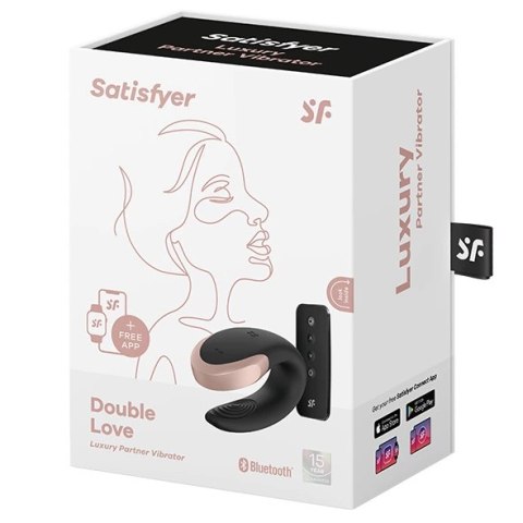 Wibrator dla par - Satisfyer Double Love Black Satisfyer Wibrator dla par - Satisfyer Double Love Black Satisfyer