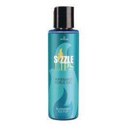 Żel stymulujący - Sensuva Sizzle Lips Warming Edible Gel Blueberry Ice Pop 125 ml Sensuva