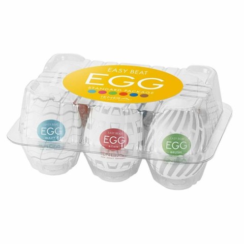 Zestaw sześciu masturbatorów - Tenga Egg 6 Styles Pack Serie 3 Tenga