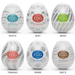 Zestaw sześciu masturbatorów - Tenga Egg 6 Styles Pack Serie 3 Tenga
