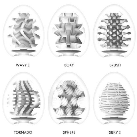 Zestaw sześciu masturbatorów - Tenga Egg 6 Styles Pack Serie 3 Tenga Zestaw sześciu masturbatorów - Tenga Egg 6 Styles Pack Serie 3 Tenga