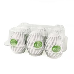 Zestaw sześciu masturbatorów - Tenga Egg Brush Tenga