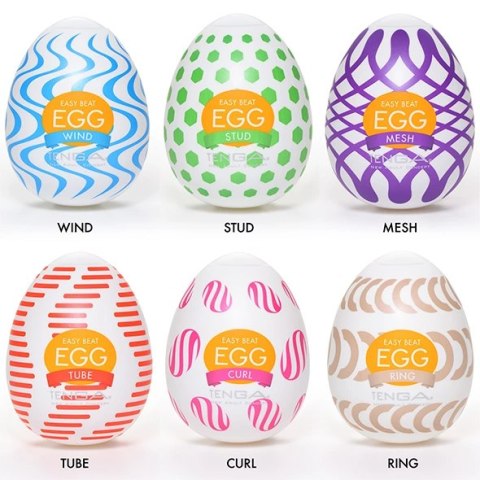 Zestaw sześciu masturbatorów - Tenga Egg Wonder 6 Styles Pack Tenga Zestaw sześciu masturbatorów - Tenga Egg Wonder 6 Styles Pack Tenga