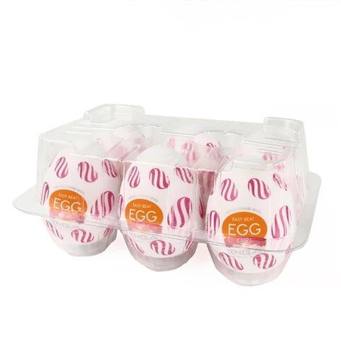 Zestaw sześciu masturbatorów - Tenga Egg Wonder Curl Tenga Zestaw sześciu masturbatorów - Tenga Egg Wonder Curl Tenga
