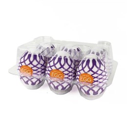 Zestaw sześciu masturbatorów - Tenga Egg Wonder Mesh Tenga