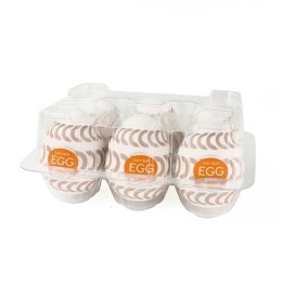 Zestaw sześciu masturbatorów - Tenga Egg Wonder Ring Tenga