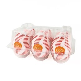 Zestaw sześciu masturbatorów - Tenga Egg Wonder Tube Tenga