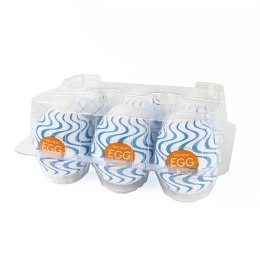 Zestaw sześciu masturbatorów - Tenga Egg Wonder Wind Tenga