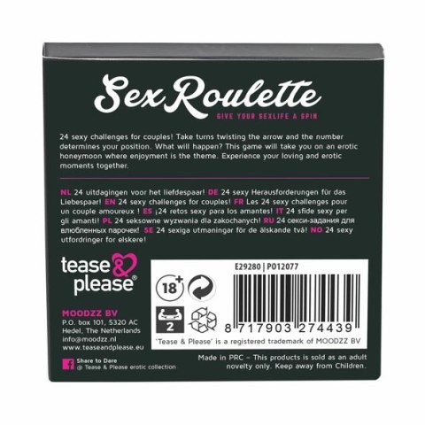 Gra erotyczna - Sex Roulette Love & Marriage Tease & Please Gra erotyczna - Sex Roulette Love & Marriage Tease & Please