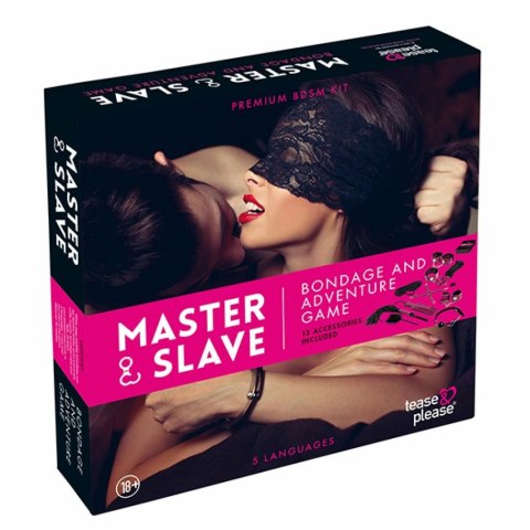 Gra erotyczna z akcesoriami - Master & Slave Bondage Game Magenta Tease & Please Gra erotyczna z akcesoriami - Master & Slave Bondage Game Magenta Tease & Please