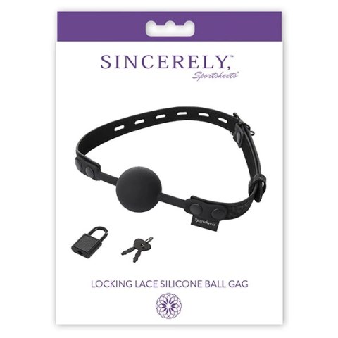 Knebel - Sportsheets Sincerely Locking Lace Silicone Ball Gag Sportsheets Knebel - Sportsheets Sincerely Locking Lace Silicone Ball Gag Sportsheets