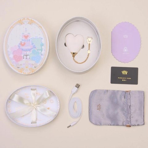 Masażer - Zalo Baby Heart Vanilla White Zalo Masażer - Zalo Baby Heart Vanilla White Zalo
