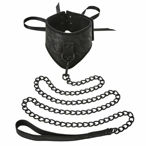Obroża i smycz - Sportsheets Sincerely Lace Posture Collar & Leash Sportsheets