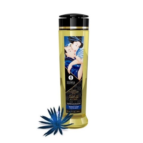 Olejek do masażu - Shunga Massage Oil Seduction Midnight Flower 240 ml Shunga Olejek do masażu - Shunga Massage Oil Seduction Midnight Flower 240 ml Shunga