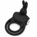 Pierścień wibrujący - Happy Rabbit Cock Ring Black Happy Rabbit