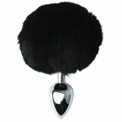 Plug analny - Sportsheets Sincerely Metal Bunny Butt Plug Black Sportsheets