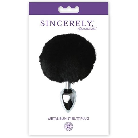 Plug analny - Sportsheets Sincerely Metal Bunny Butt Plug Black Sportsheets Plug analny - Sportsheets Sincerely Metal Bunny Butt Plug Black Sportsheets