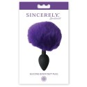 Plug analny - Sportsheets Sincerely Silicone Bunny Butt Plug Purple Sportsheets