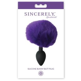 Plug analny - Sportsheets Sincerely Silicone Bunny Butt Plug Purple Sportsheets