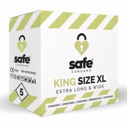 Prezerwatywy - Safe King Size XL 5 szt Safe