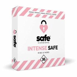 Prezerwatywy stymulujące - Safe Intense Safe 36 szt Safe
