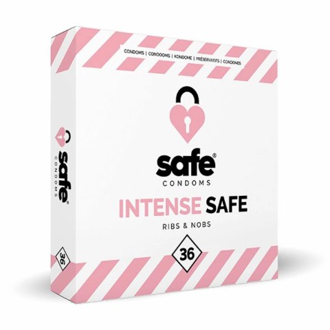 Prezerwatywy stymulujące - Safe Intense Safe 36 szt Safe Prezerwatywy stymulujące - Safe Intense Safe 36 szt Safe