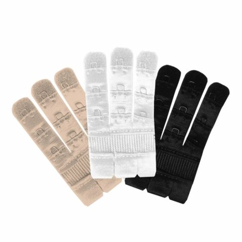 Przedłużacze do biustonosza - Bye Bra Bra Extenders 3-Hook 3 Colours Bye Bra