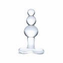 Szklany plug analny - Glas Beaded with Tapered Base Glas