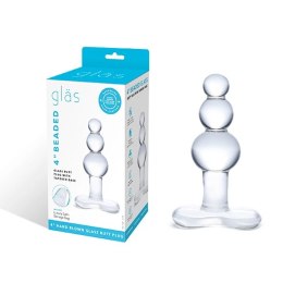 Szklany plug analny - Glas Beaded with Tapered Base Glas