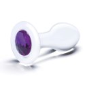 Szklany plug analny - Glas Bling Bling Glas