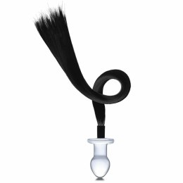 Szklany plug analny - Glas Horse Tail Glas