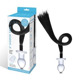 Szklany plug analny - Glas Horse Tail Glas