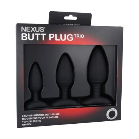 Zestaw plugów analnych - Nexus Butt Plug Trio Set Nexus Zestaw plugów analnych - Nexus Butt Plug Trio Set Nexus