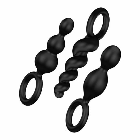 Zestaw plugów analnych - Satisfyer Booty Call Plugs Black Satisfyer Zestaw plugów analnych - Satisfyer Booty Call Plugs Black Satisfyer