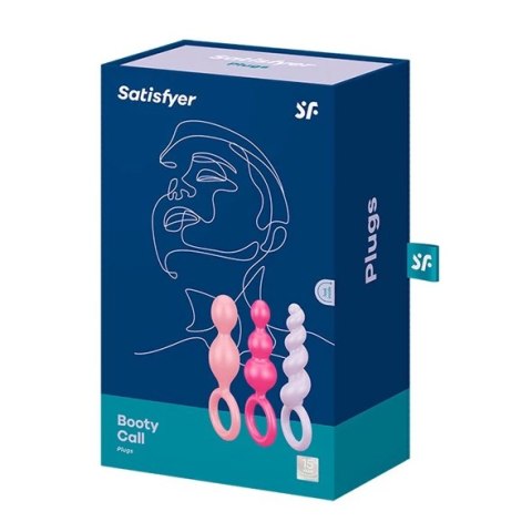 Zestaw plugów analnych - Satisfyer Booty Call Plugs Multi Color Satisfyer Zestaw plugów analnych - Satisfyer Booty Call Plugs Multi Color Satisfyer