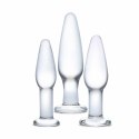 Zestaw szklanych plugów analnych - Glas Anal Training Set Glas