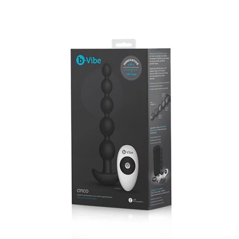 Koraliki analne wibrujące - B-Vibe Cinco Black B-Vibe Koraliki analne wibrujące - B-Vibe Cinco Black B-Vibe