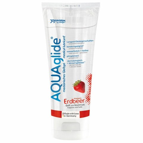 Lubrykant smakowy - Joydivision AQUAglide Lubricant Strawberry 100 ml Joydivision Lubrykant smakowy - Joydivision AQUAglide Lubricant Strawberry 100 ml Joydivision