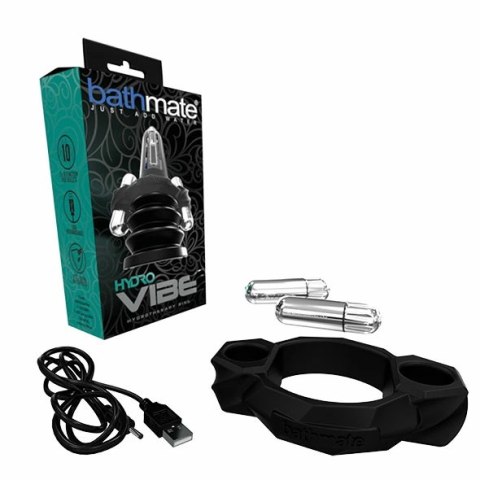 Nakładka wibrująca na pompkę - Bathmate HydroVibe Hydrotherapy Ring Black Bathmate Nakładka wibrująca na pompkę - Bathmate HydroVibe Hydrotherapy Ring Black Bathmate