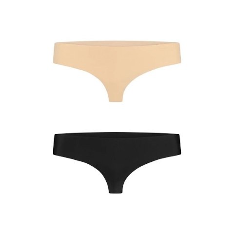 Niewidzialne stringi - Bye Bra Invisible Thong (Nude & Black 2-Pack) M Bye Bra Niewidzialne stringi - Bye Bra Invisible Thong (Nude & Black 2-Pack) M Bye Bra