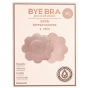 Osłonki materiałowe - Bye Bra Satin Nipple Covers XL Nude 3 pary Bye Bra
